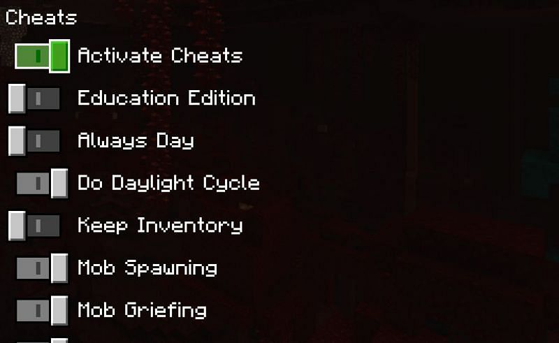 Как включить читы в Minecraft2