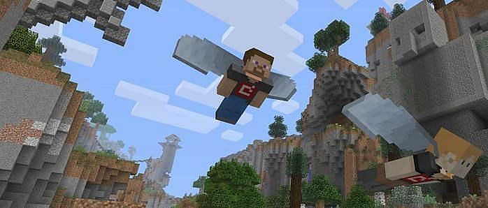 Как летать в Minecraft1