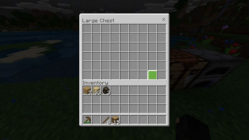 Как сделать сундук в Minecraft3