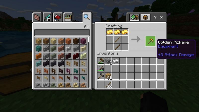Как сделать кирку в Minecraft9