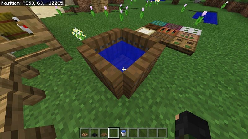 Как сделать люк в Minecraft5