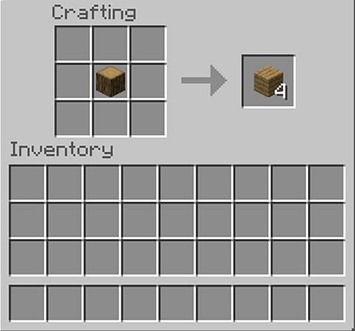 Как сделать топор в Minecraft1