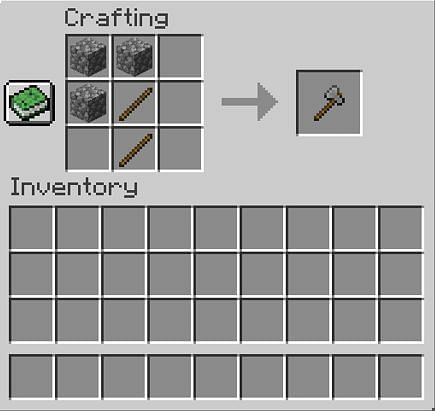 Как сделать топор в Minecraft8