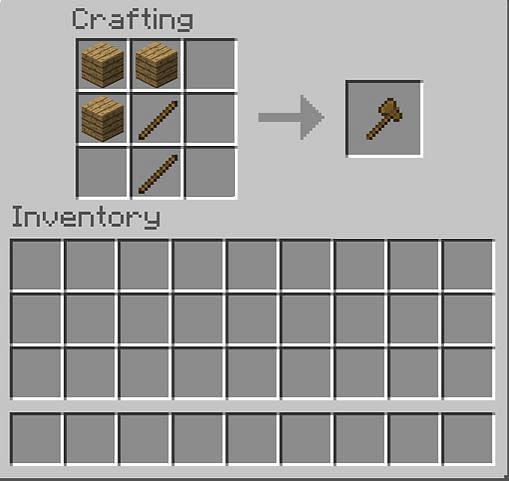 Как сделать топор в Minecraft4
