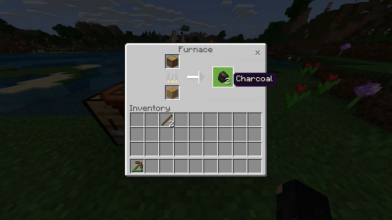 Как сделать уголь в Minecraft3