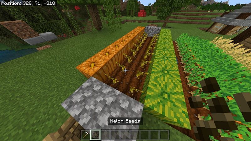 Как сделать сельхозугодья в Minecraft7