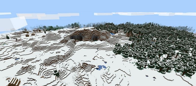 Как сделать снег в Minecraft0
