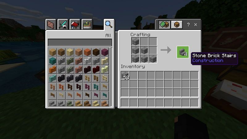 Как сделать каменные кирпичи в Minecraft9