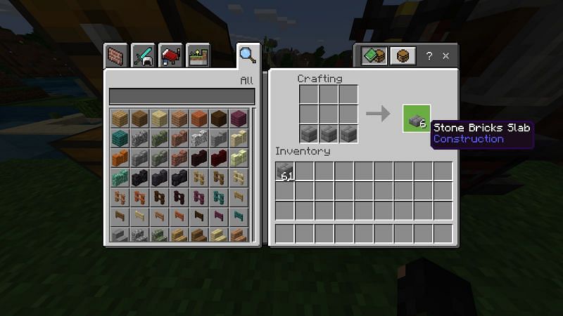 Как сделать каменные кирпичи в Minecraft7