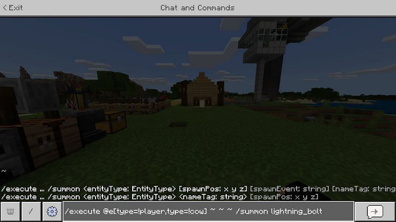 Как вызвать молнию в Minecraft4